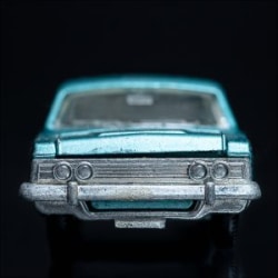 From the Carface collection. Ford Zodiac MK IV, Matchbox Series No. 53. A color photograph by Jeff Kauffman of a vintage matchbox car. ©Jeff Kauffman