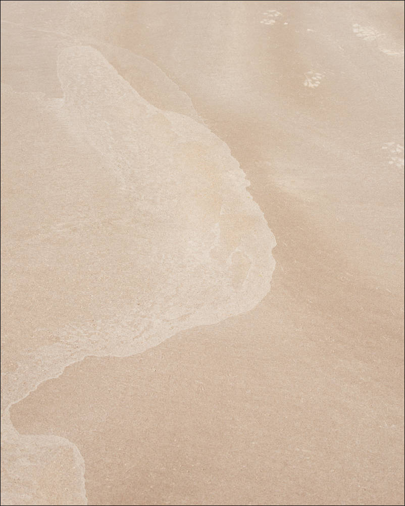 Water Marks Collection. Water Marks 0009. A photograph by Jeff Kauffman showing abstract forms made by water flowing over sand. These natural patterns are sometimes subtle, sometimes rough, always interesting. ©Jeff Kauffman